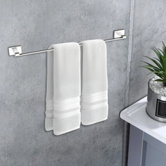 Arquin Stainless Steel Chrome Towel Rod Hanger for Bathroom (61X6X4 CM)