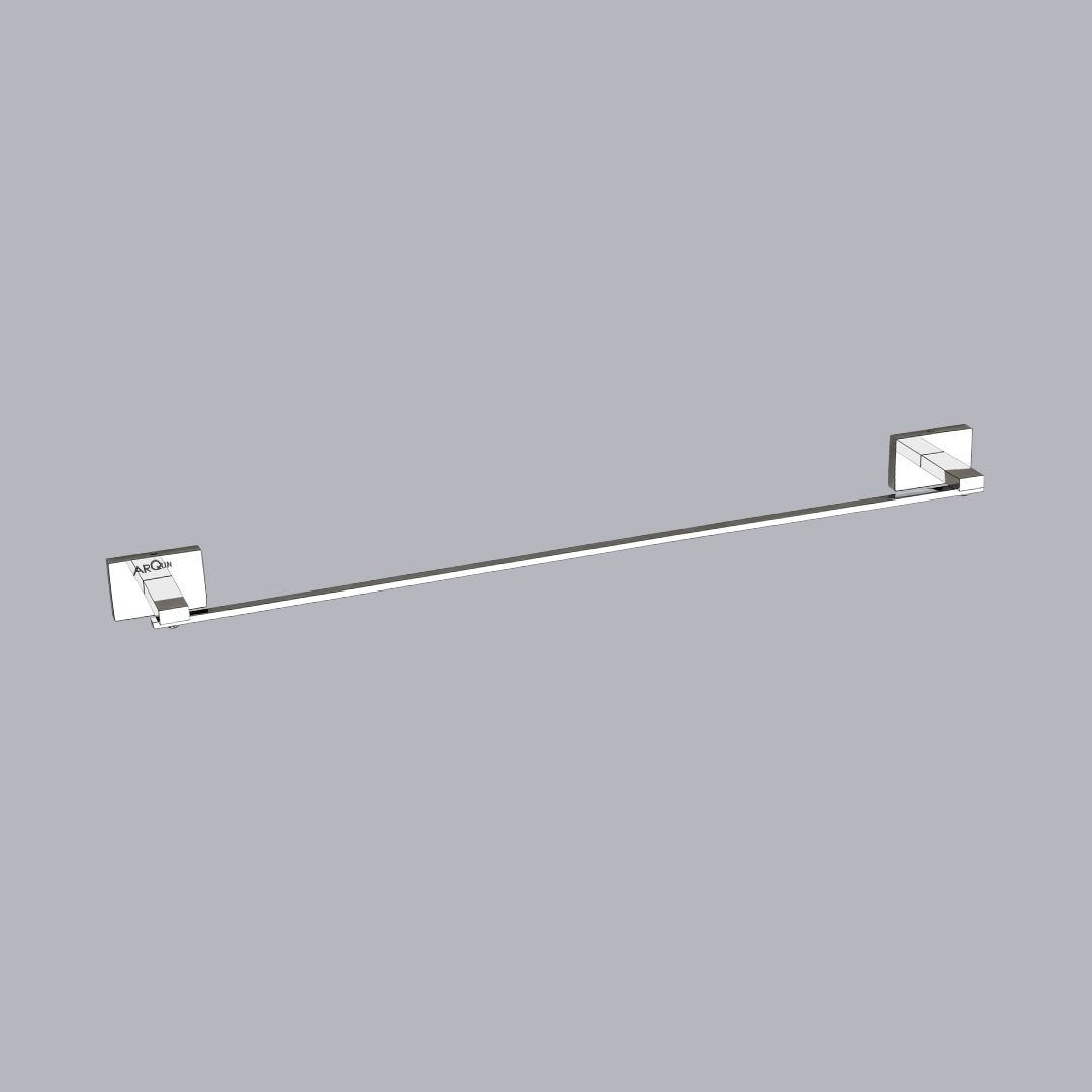 Arquin Stainless Steel Chrome Towel Rod Hanger for Bathroom (61X6X4 CM)