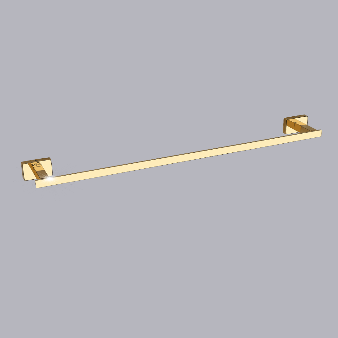 Arquin Stainless Steel Gold Towel Rod/Stand for Bathroom (61X7.2X3.6 CM)