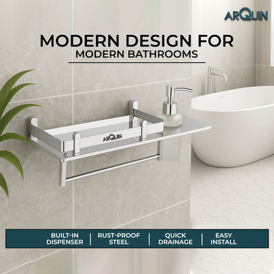 3 in 1 Bathroom Shelf Stainless Steel
