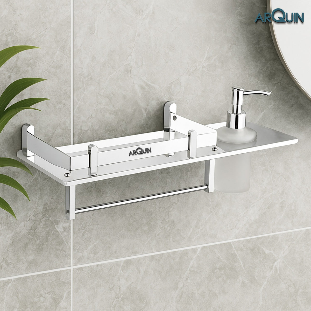 ARQUIN 3 in 1 Bathroom Shelves | 304 Grade Stainless Steel