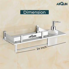 ARQUIN 3 in 1 Bathroom Shelves | 304 Grade Stainless Steel