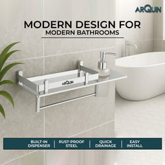 ARQUIN 3 in 1 Bathroom Shelves | 304 Grade Stainless Steel