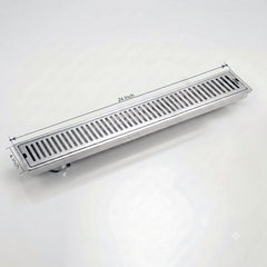 Shower Water Drain Channel SS 304 Grade with Cockroach Trap (24X4 Inch)