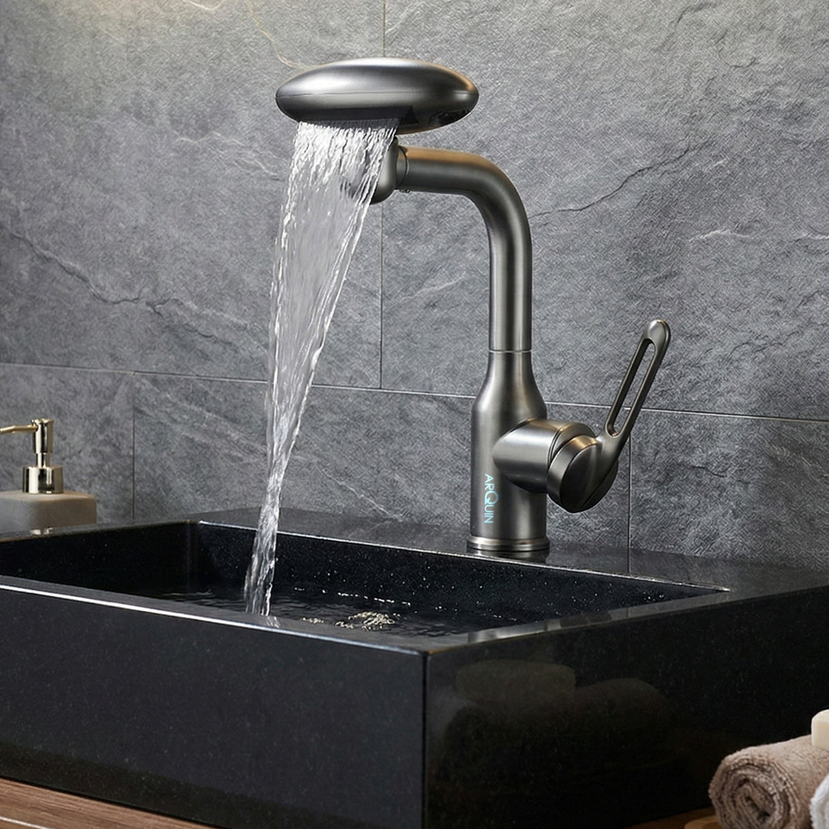 Waterfall Pull Down Kitchen Sink Faucet |Water Saving Aerated Flow | Sink Faucets (4 Mode Faucet)