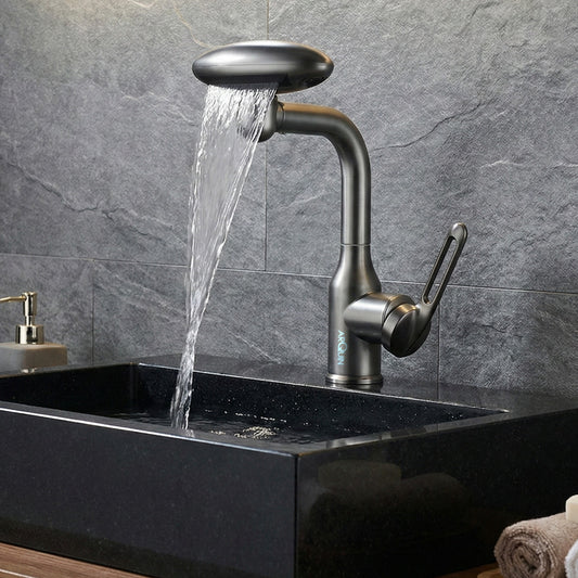 ARQUIN Waterfall Pull Down Kitchen Sink Faucet |Water Saving Aerated Flow | Sink Faucets (4 Mode Faucet)