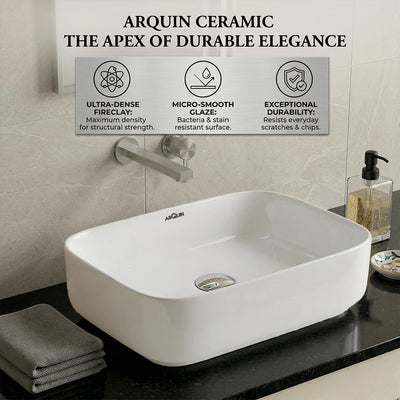 Ceramic Glossy Rectangular Countertop JAGUAR