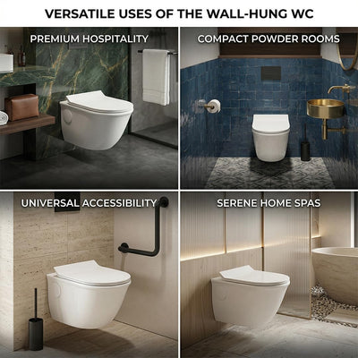 Platinum Ceramic Wall Hung Western Commade (NIKE-Rimless)