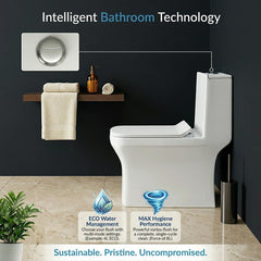 One Piece Ceramic Toilet Commode (COMPASS)