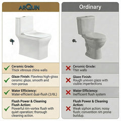 One Piece Ceramic Toilet Commode (COMPASS)