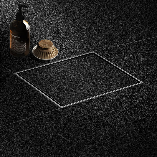 Sliver-Matt  Square Tile Insert Floor Drainer with Cockroach Trap (5X5 Inches)
