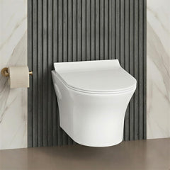 Platinum Ceramic Wall Hung Western Commode (CUTE-Rimless)