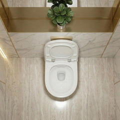 Platinum Ceramic Wall Hung Western Commode (ANGEL-Rimless)