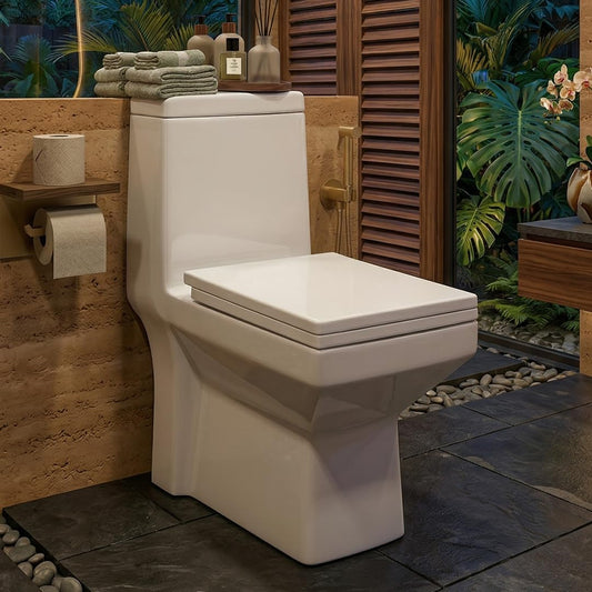 One Piece Ceramic Toilet Commode (CRYSTAL)