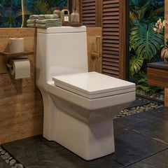 One Piece Ceramic Toilet Commode (CRYSTAL)