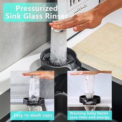 Waterfall Smart Kitchen Sink (24 x 18 x 9 Inches) | Heavy Stainless Steel Sink