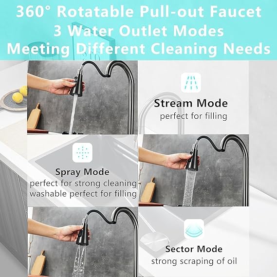 Waterfall Smart Kitchen Sink (24x18x9 Inch)