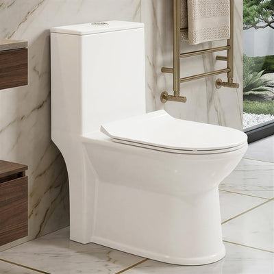 One Piece Ceramic Toilet Commode(LEXUS-Rimless)