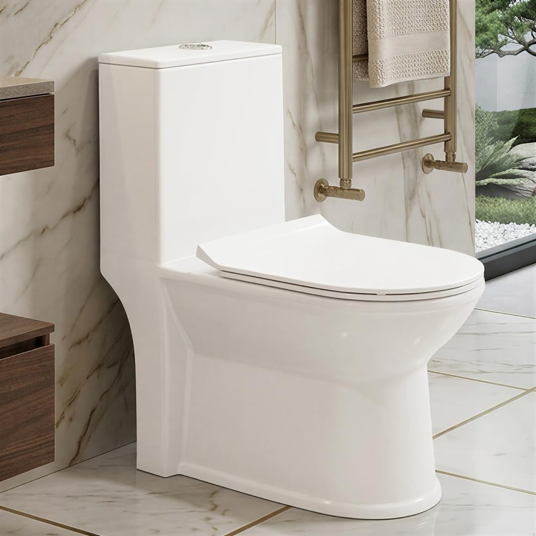 One Piece Ceramic Toilet Commode(LEXUS-Rimless)