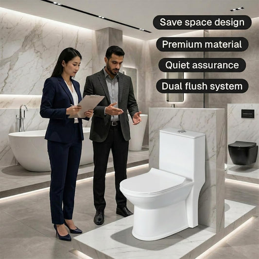 One Piece Ceramic Toilet Commode(LEXUS-Rimless)