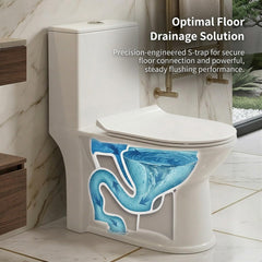 One Piece Ceramic Toilet Commode(LEXUS-Rimless)