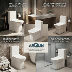 One Piece Ceramic Toilet Commode (ORCHID-Rimless)