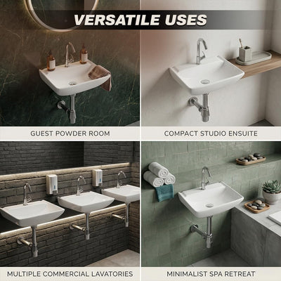 Platinum Ceramic Wall Hung Washbasin PLANO