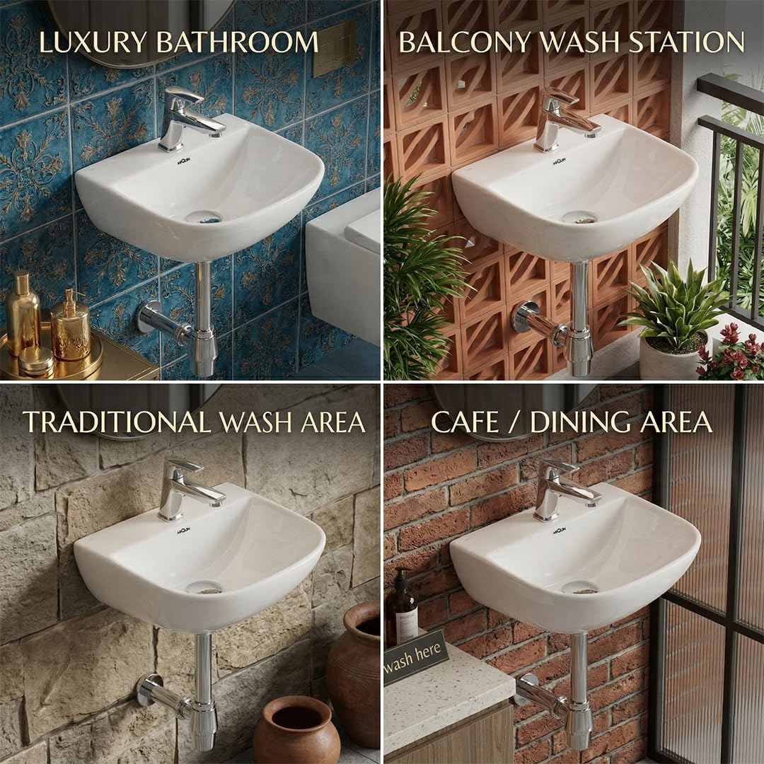 Platinum Ceramic Wall Hung Washbasin PEARL